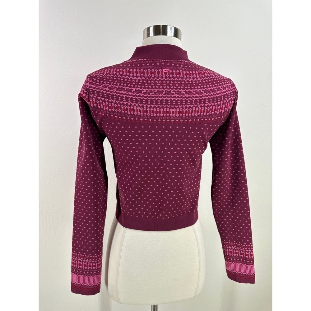 Fabletics Sweater Patterned Long Sleeve Crew Neck… - image 2